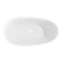 Baridi DH418 Double-Ended Slim Rim Bath with Overflow System 170cm - Gloss White