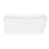 Baridi DH423 Left-Hand Corner Slim Rim Bath with Overflow System 150cm - Gloss White