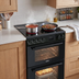 Baridi DH429 60cm Freestanding Cooker with 99L Double Cavity & Ceramic Hob - Black