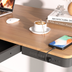 Dellonda DH65 Single Motor Ultra-Quiet Electric Desk with Control Panel, USB Port & Drawer - Oak Desktop