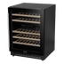 Baridi DH79 46 Bottle Dual Zone Undercounter/Freestanding Fridge with Digital Touch Screen Controls, Wooden Shelves & LED Light - Black