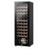 Baridi DH92 44 Bottle Dual Zone Wine Fridge with Digital Touch Screen Controls, Beech Wood Shelves & LED Light - Black