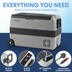 Dellonda DL132 Portable Fridge Freezer/Cool Box with LED Display & AC/DC 230V Adaptor 50L