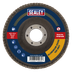 Sealey FD100120E 100mm Aluminium Oxide Flap Disc 120Grit 16mm Bore