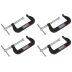 Sealey GCC02 Junior C-Clamp Set 76 x 35mm 4pc