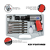 Sealey GSA11 Generation Air Hammer Kit Long Stroke