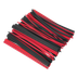 Sealey HSTAL72BR Adhesive Lined Heat Shrink Tubing Assortment 200mm 72pc - Black & Red