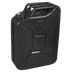 Sealey JC20SCB Screw Cap Metal Jerry Can 20L - Black