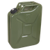 Sealey JC20SCG Screw Cap Metal Jerry Can 20L - Green