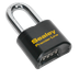 Premier PL603L Steel Body Combination Padlock Long Shackle 62mm