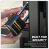Premier PL603L Steel Body Combination Padlock Long Shackle 62mm