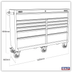 Premier PTB143011 Heavy-Duty Extra-Wide Rollcab 11 Drawer 1430mm - Black