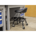 Sealey SCR02B Premier Industrial Pneumatic Creeper Stool with Adjustable Height Swivel Seat & Back Rest
