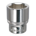 Sealey SP1226 Premier Fully Polished Socket 1/2"Sq Drive 26mm