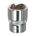 Sealey SP1414 Premier Fully Polished Socket 1/4"Sq Drive 14mm