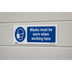 Sealey SS57V1 Worksafe Masks Must Be Worn Safety Sign - Self-Adhesive Vinyl