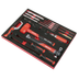 Sealey TBT66 Premier Striking, Pry Bar, Hacksaw & Impact Screwdriver Set with Tool Tray 39pc