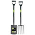 Draper 83971 Carbon Steel Garden Fork and Spade Set, Black