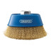 Draper 41446 Brassed Steel Crimped Wire Cup Brush, 125mm, M14
