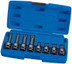 Draper 49460 Tamper Proof Impact Spline Set, 1/2" Sq. Dr. (8 Piece)