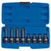 Draper 49460 Tamper Proof Impact Spline Set, 1/2" Sq. Dr. (8 Piece)