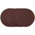 Draper 54755 Punched Sanding Discs, 125mm, Hook & Loop, 80 Grit, (Pack of 10)
