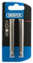 Draper 64340 Hexagonal Insert Bit, 6mm, 1/4" Hex, 75mm Long (Pack of 2)