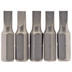 Draper 64008 Plain Slot Insert Bit, 4.5 mm, 1/4" Hex, 25mm Long (Pack of 5)