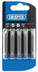 Draper 64276 Plain Slot Insert Bit, 6.5mm, 1/4" Hex, 50mm Long (Pack of 5)