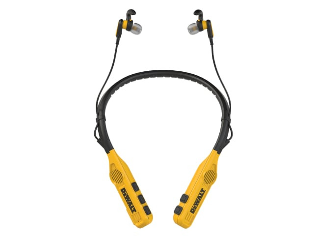 DeWalt Jobsite Pro Max Neckband Earphones with Built-in Speakers