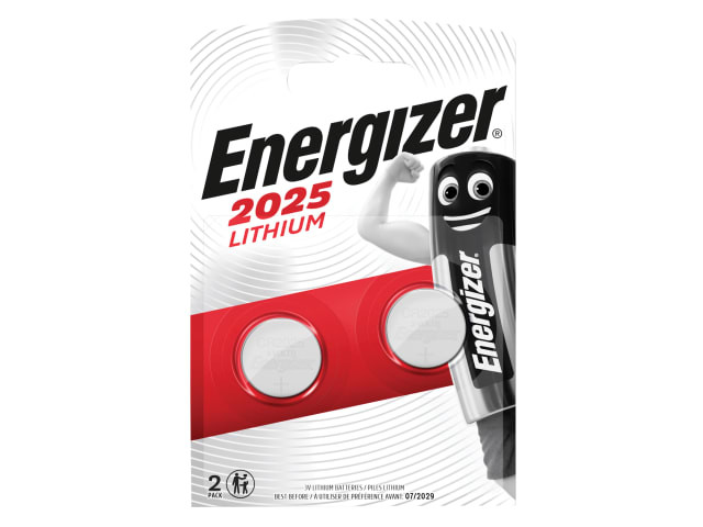 Energizer S5311 CR2025 Coin Lithium Battery (Pack 2)
