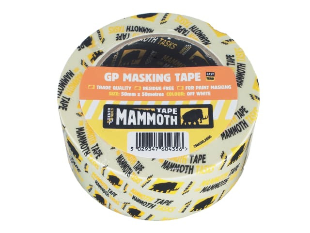 Everbuild Sika 487014 Mammoth Retail Masking Tape 75mm x 50m