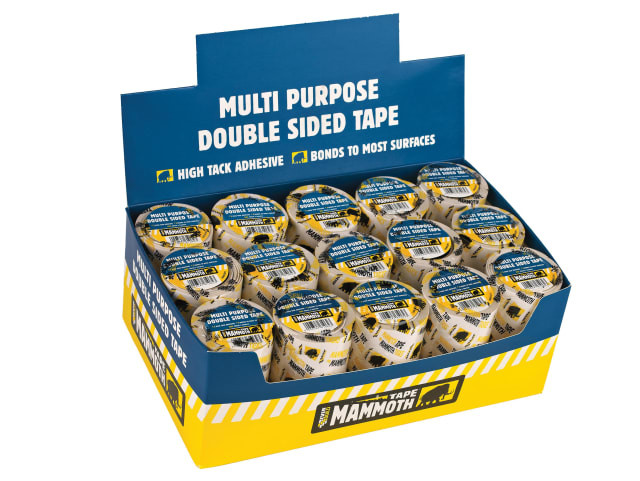 Everbuild Sika 488737 Double-Sided Tape 50mm x 5m Display 30 Pieces