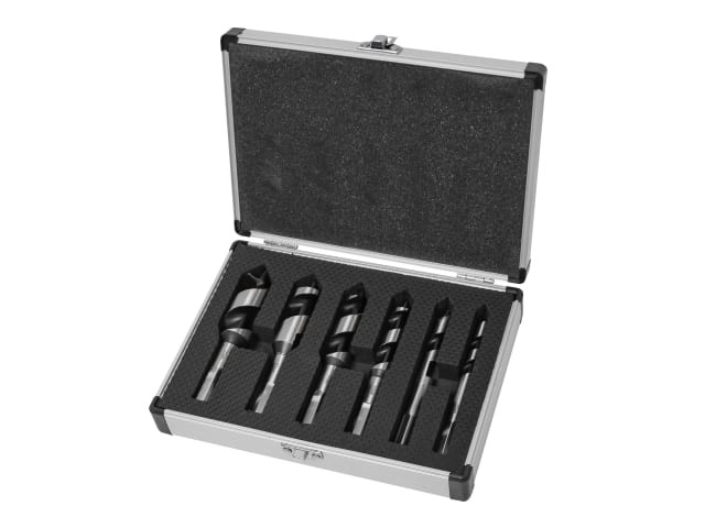 Faithfull Stubby Combination Wood Auger Bit Set, 6 Piece