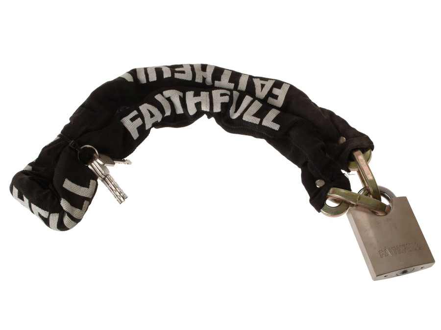 Faithfull FAIPLCHSET Padlock & Chain 1m x 9.5mm - FAIPLCHSET - main image
