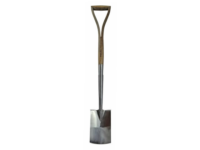 Faithfull FAIPRESBSSS Prestige Stainless Steel Border Spade Ash Handle