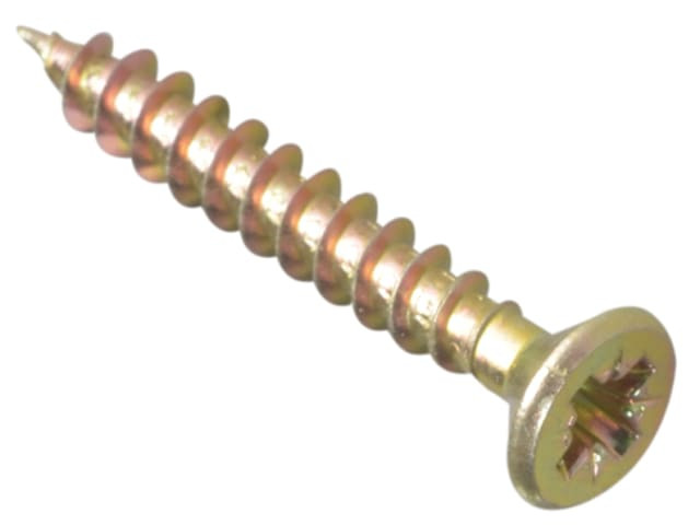 ForgeFix MPS4530Y Multi-Purpose Pozi Compatible Screw CSK ST ZYP 4.5 x 30mm Box 200