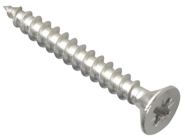 ForgeFix POZI540SS Multi-Purpose Pozi Compatible Screw CSK ST S/Steel 5.0 x 40mm Box 200