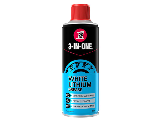 3-IN-ONE 44620 White Lithium Spray Grease 400ml