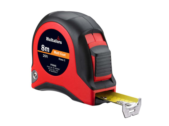 Hultafors 350323 PR8ME Short Steel Tape 8m/26ft (Width 25mm)