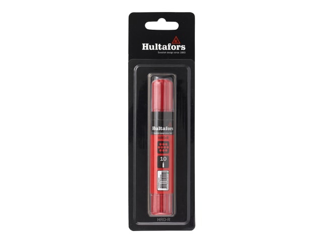 Hultafors 650250 Dry Marker Refill Red (10) Blister Pack