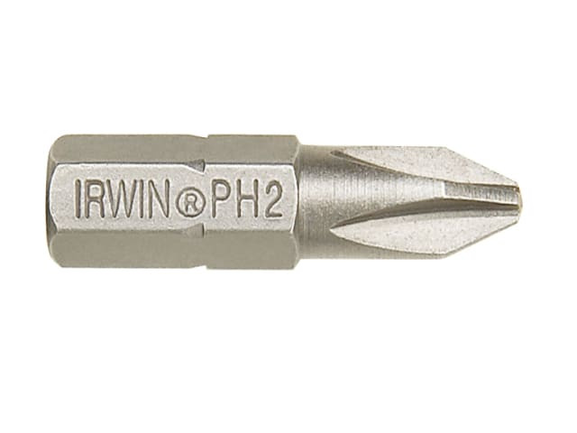Irwin 10504387 Phillips Insert Bits PH1 25mm (Pack 2)
