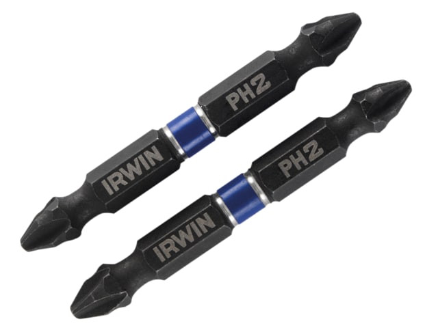 Irwin 1923375 Impact Double-Ended Screwdriver Bits Phillips PH2 60mm (Pack 2)