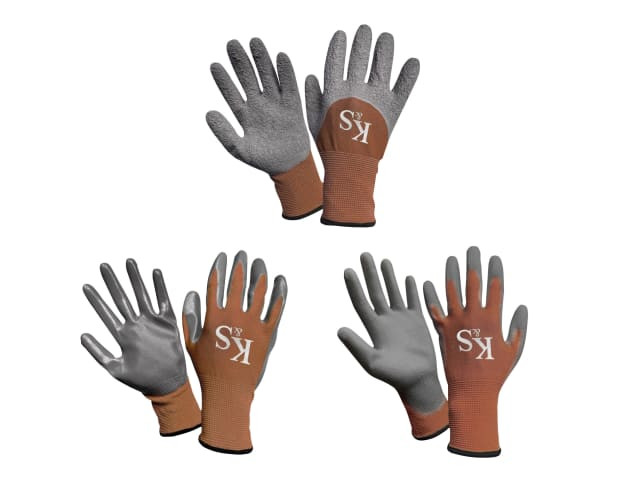 Kent & Stowe 70105485 Multi-Task Gloves Triple Pack Medium