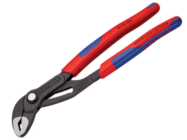 KNIPEX 87 02 250 Cobra Water Pump Pliers Multi-Component Grip 250mm