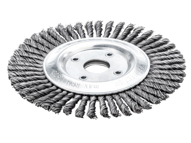 Lessmann 473.201.40 Pipeline Brush 40 Knots 125 x 22.2mm Bore Steel Wire