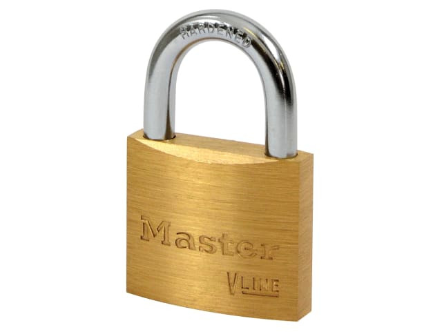 Master Lock 4140KA-2341 V Line Brass 40mm Padlock - Keyed Alike 2341