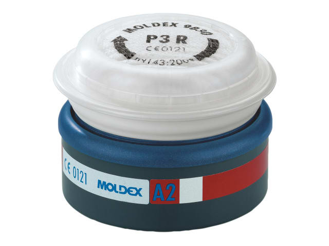Moldex 923012 EasyLock® A2P3 R Pre-assembled Filter (Retail Box of 2)