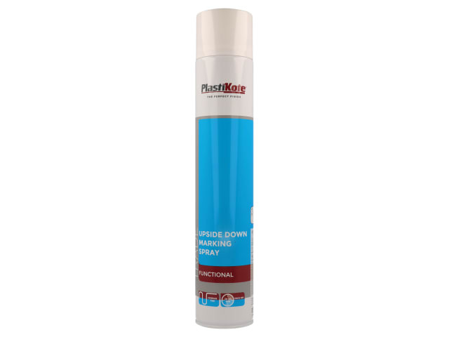 PlastiKote 071031 Trade Upside Down Marking Spray Paint White 750ml