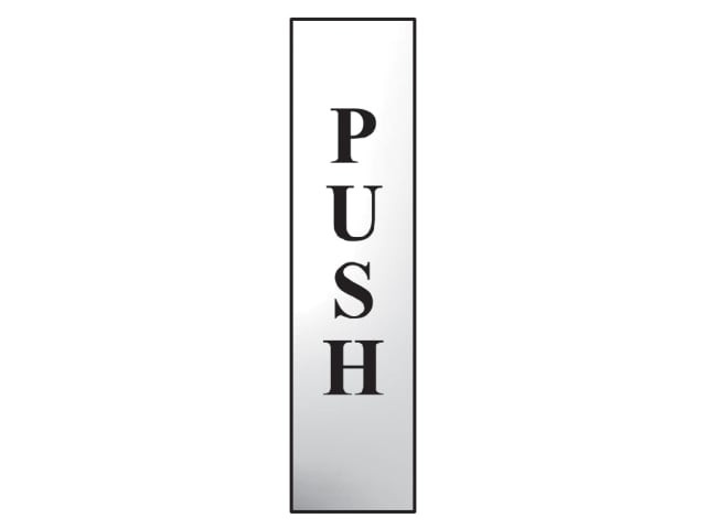Scan 6032C Push Vertical - Polished Chrome Effect 50 x 200mm